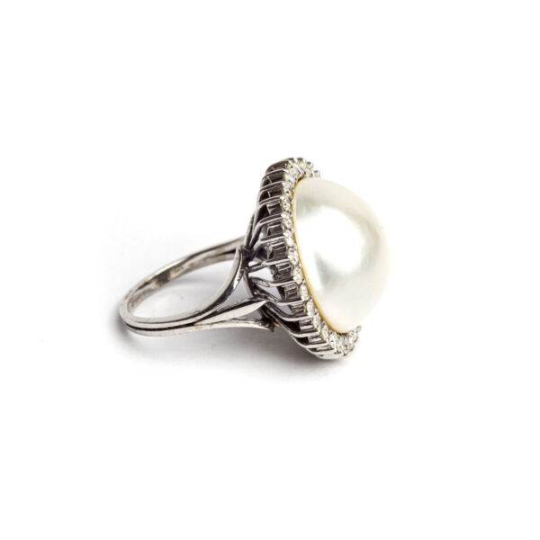 Anello perla mabè - immagine 2