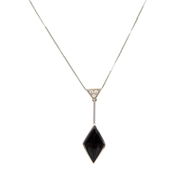 Collier pendente onice