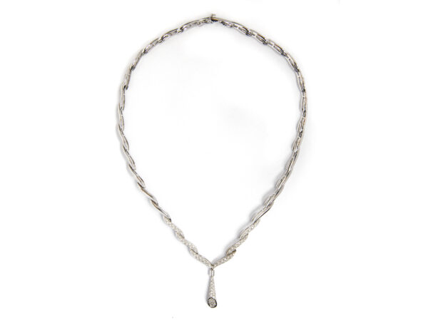 Collier diamanti intreccio
