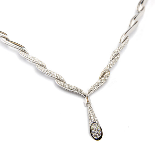 Collier diamanti intreccio - immagine 2