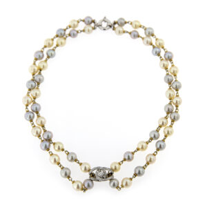 Collier perle due fili