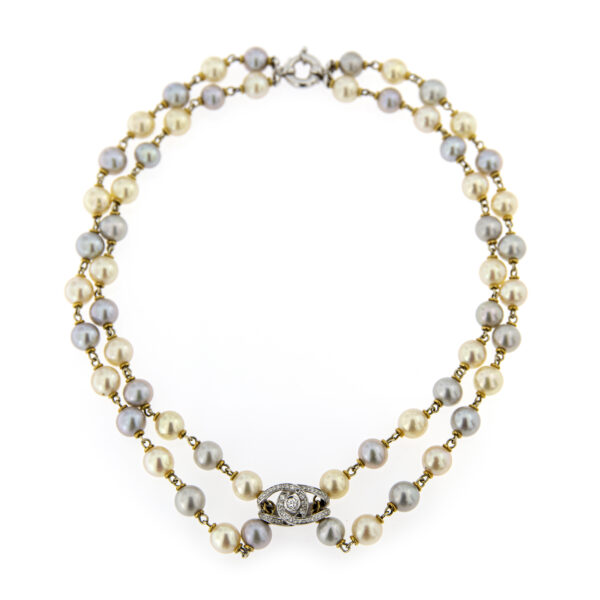 Collier perle due fili