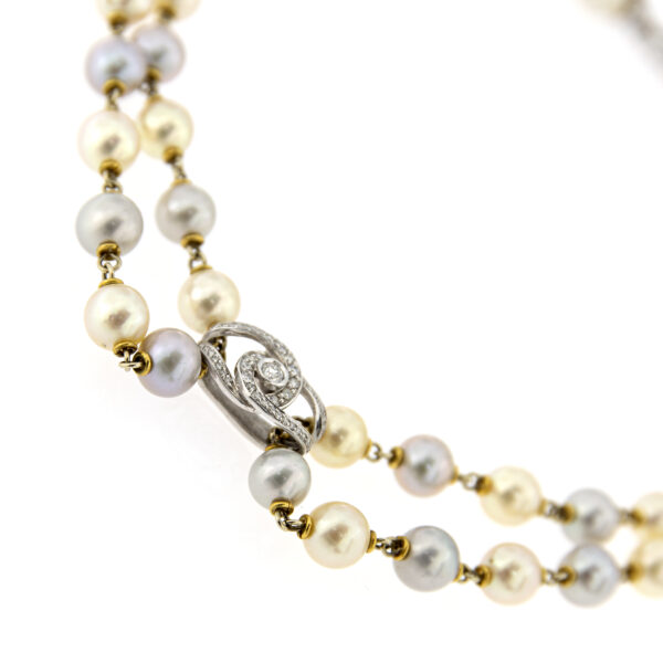 Collier perle due fili - immagine 2