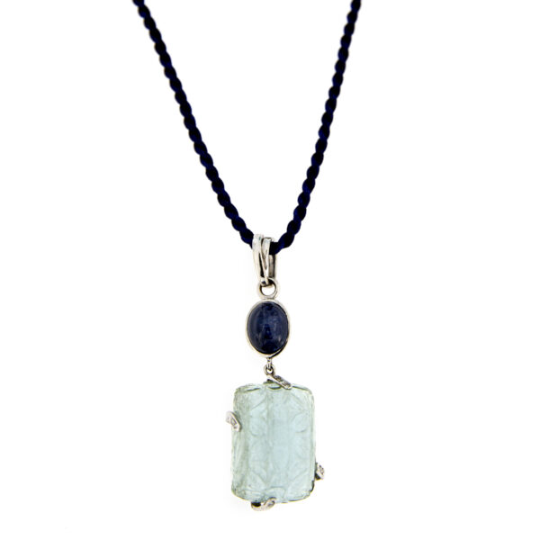 Collier acquamarina