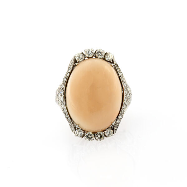 Anello corallo rosa