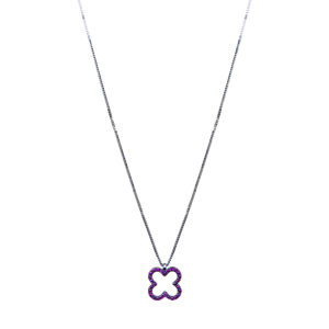 BLISS - Collier quadrifoglio rubini