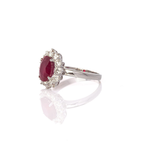 Anello margherita rubino - immagine 2
