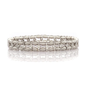 Bracciale a molla con diamanti