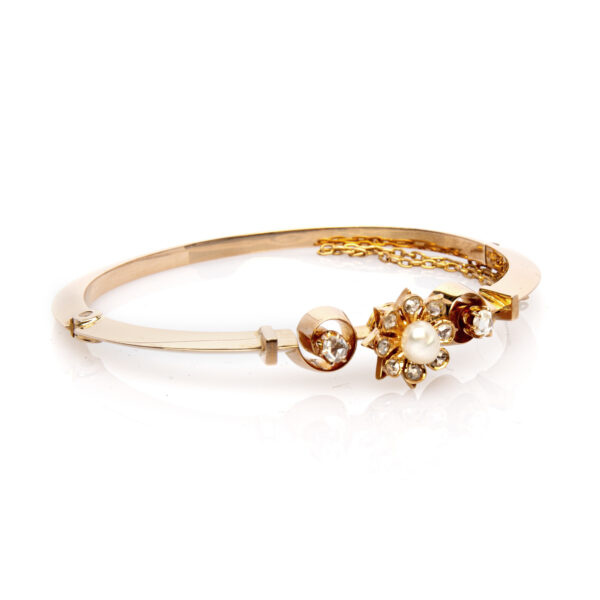 Bracciale perla oro rosso - immagine 2