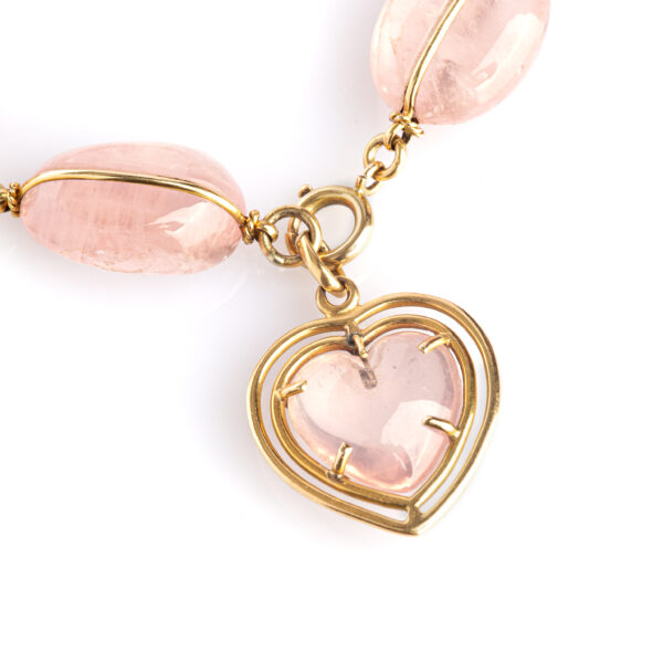 Bracciale quarzo rosa - immagine 2