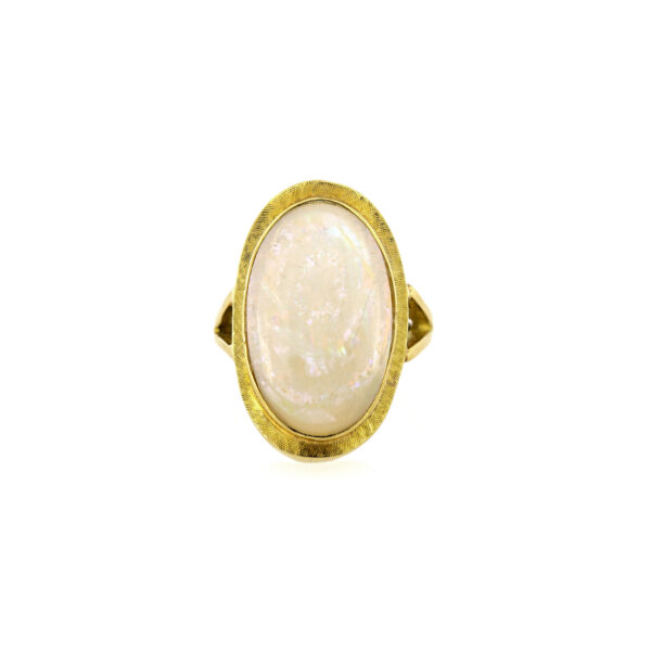 Anello opale arlecchino