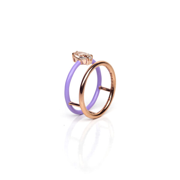 POESIA – Anello Candy Pop lilla - immagine 2