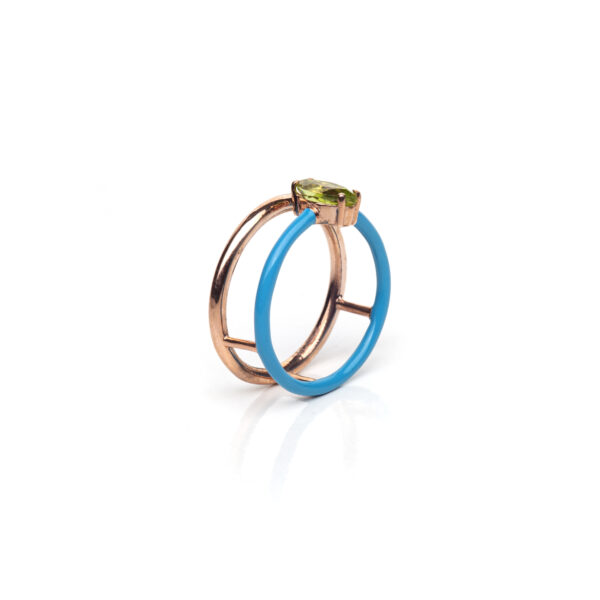 POESIA – Anello Candy Pop azzurro - immagine 2