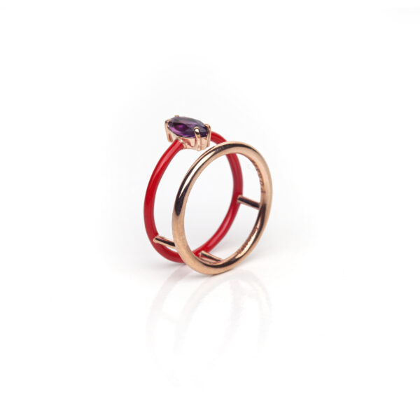 POESIA – Anello Candy Pop rosso - immagine 2