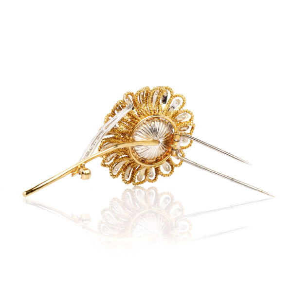 Spilla fiore corallo - immagine 2