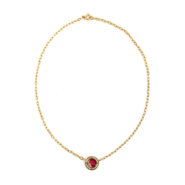 Collier smalto rosso