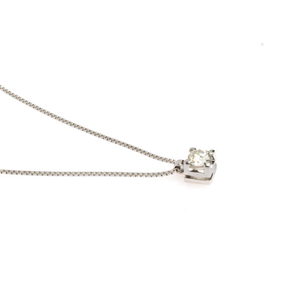 Collier punto luce castone quadrato - immagine 2