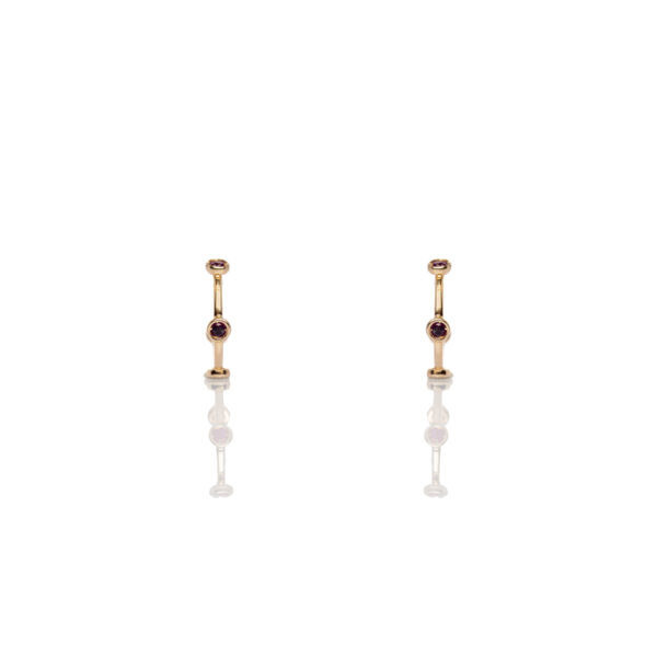 CRIERI – Orecchini cerchio diamanti neri