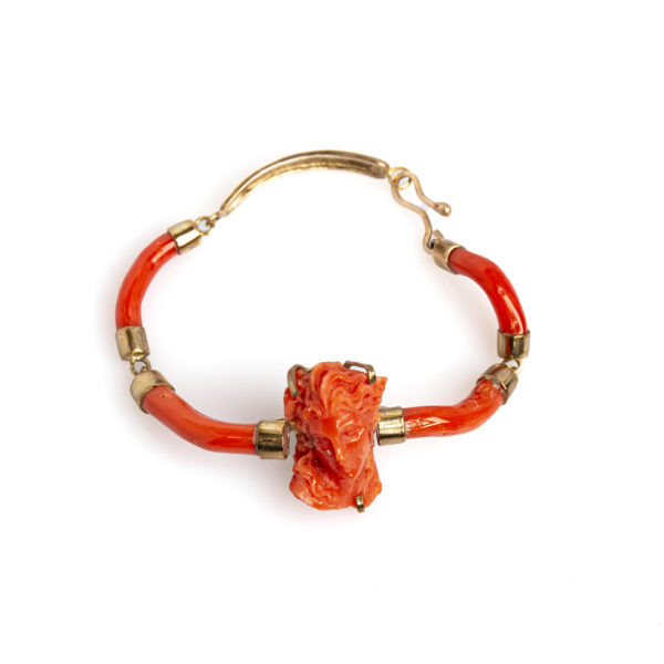 Bracciale scultura corallo - immagine 2