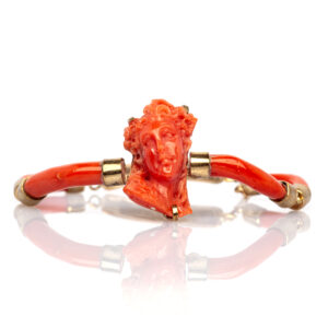 Bracciale scultura corallo