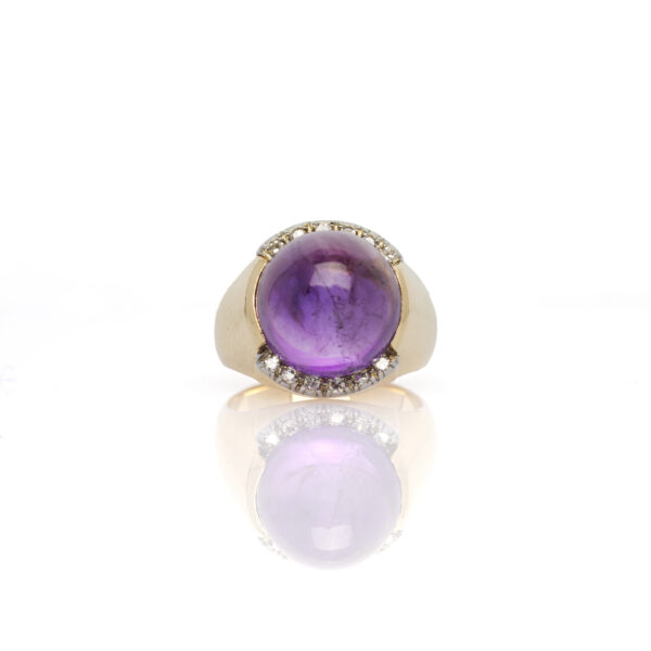 Anello mignolo ametista