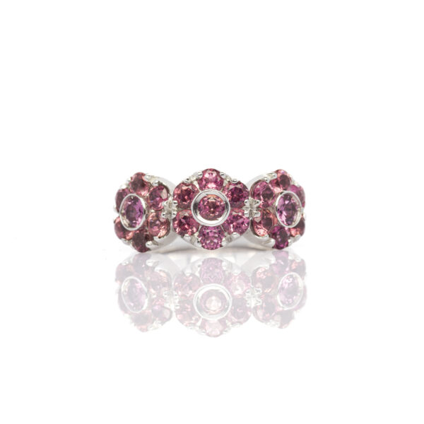 Anello fiori rosa