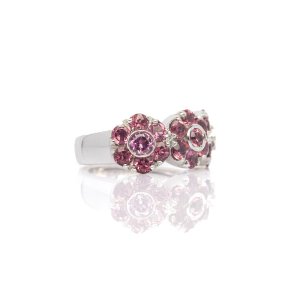 Anello fiori rosa - immagine 2