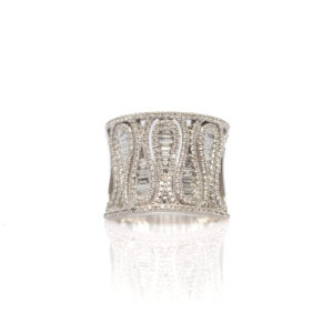 Anello fascia diamanti