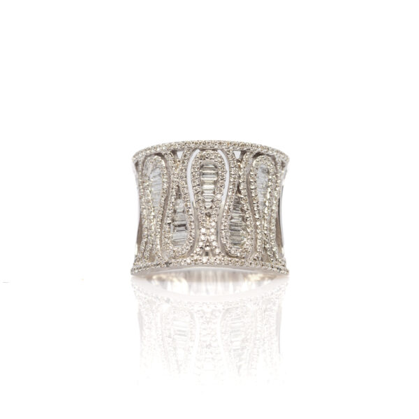 Anello fascia diamanti