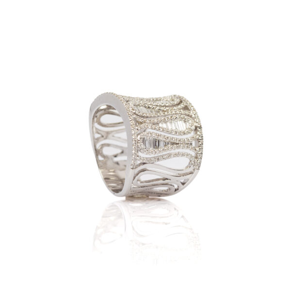 Anello fascia diamanti - immagine 2