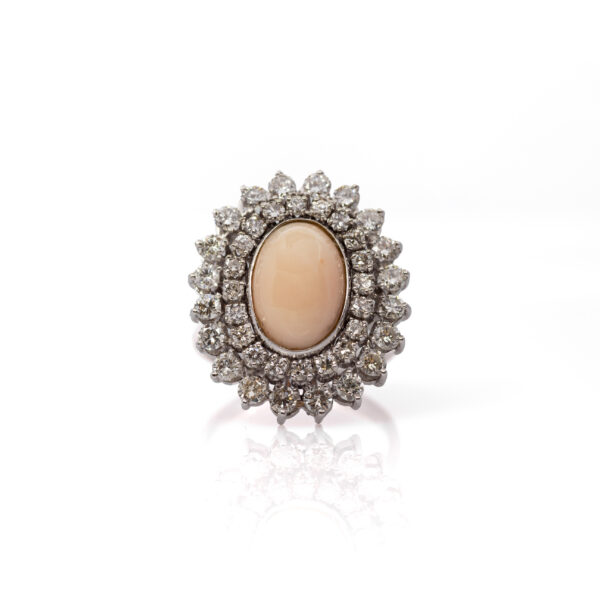 Anello corallo peau d'ange