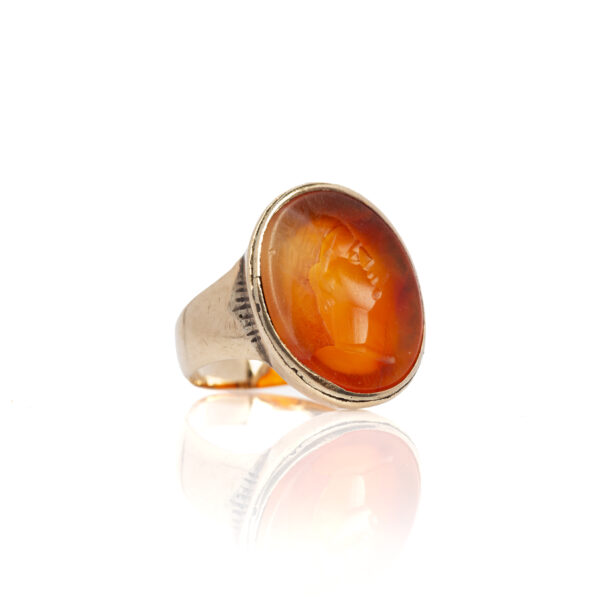 Anello corniola incisa - immagine 2