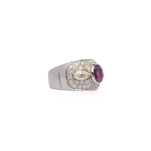 Anello fascia rubino - immagine 2