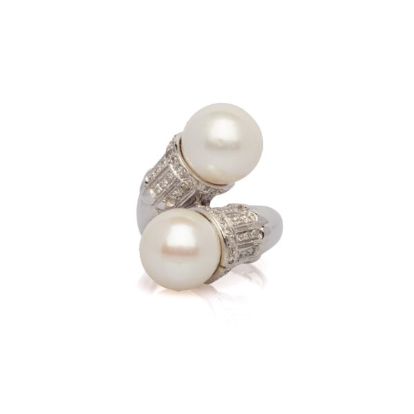 Anello perle contrarie