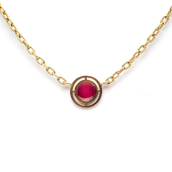 Collier smalto rosso - immagine 3