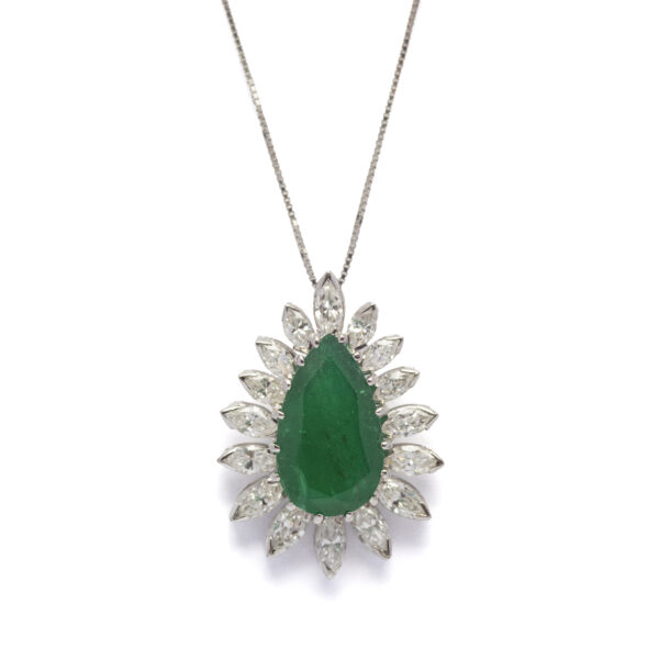 Collier smeraldo goccia - immagine 2