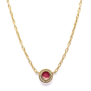 Collier smalto rosso