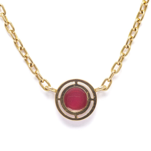 Collier smalto rosso - immagine 2