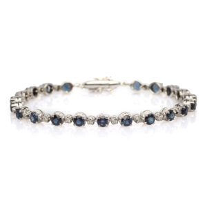 Bracciale zaffiri e diamanti