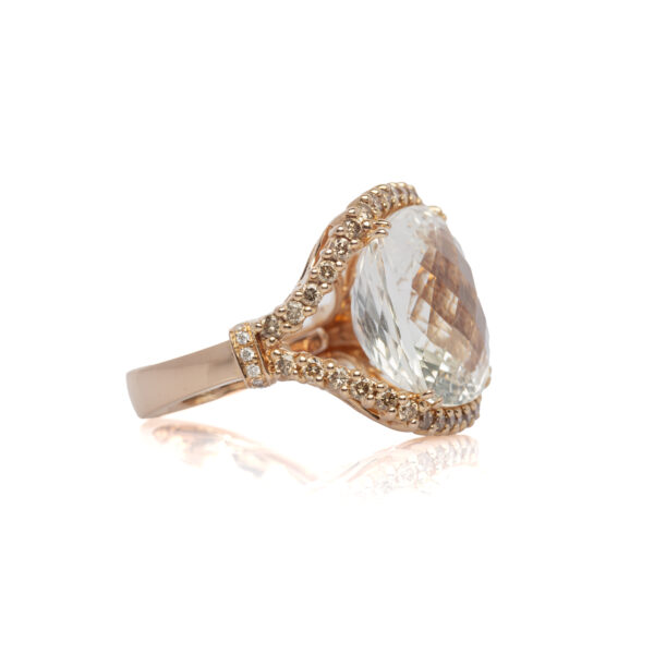 Anello cristallo sfaccettato - immagine 2