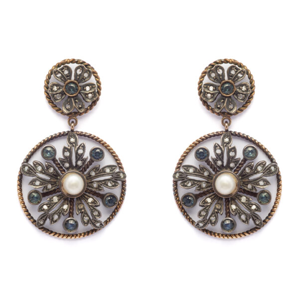 Orecchini oro e argento