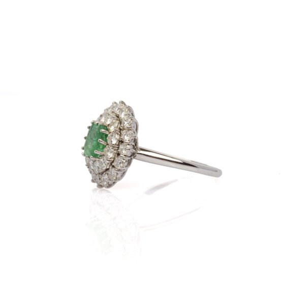 Anello fiore smeraldo - immagine 2