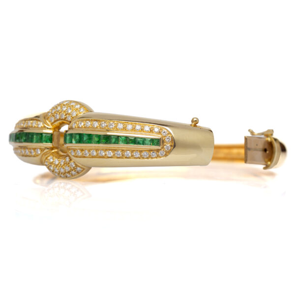 Bracciale rigido smeraldi - immagine 2