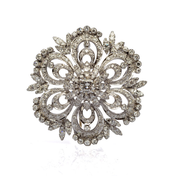 Spilla pendente fiore